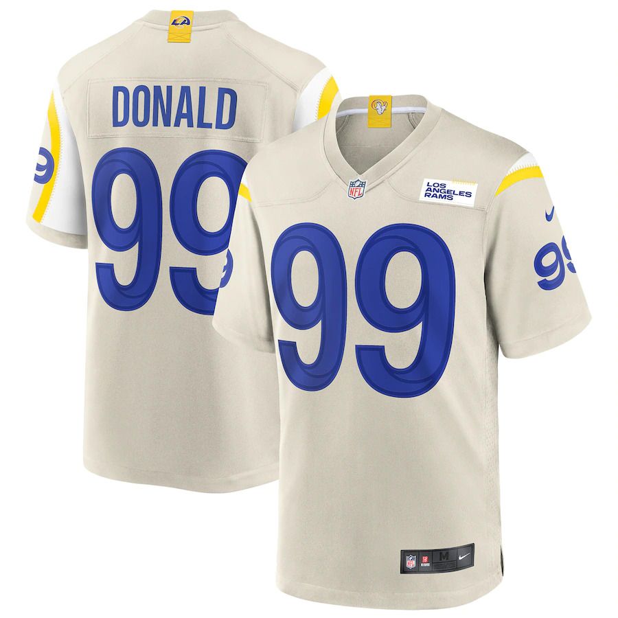 Men Los Angeles Rams #99 Aaron Donald Nike Bone Game NFL Jersey->los angeles rams->NFL Jersey